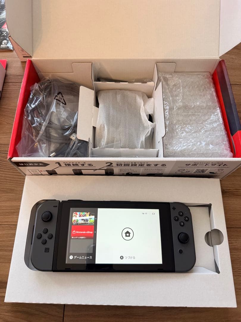 Nintendo switch 本体　グレー