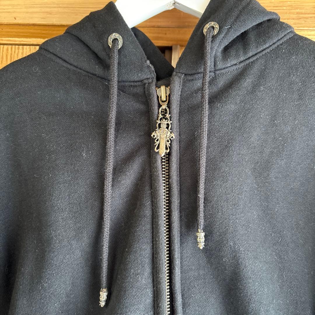 貴重　A&G クロスパッチ　ドラゴン　レザージップパーカー　ブラック　S y2k