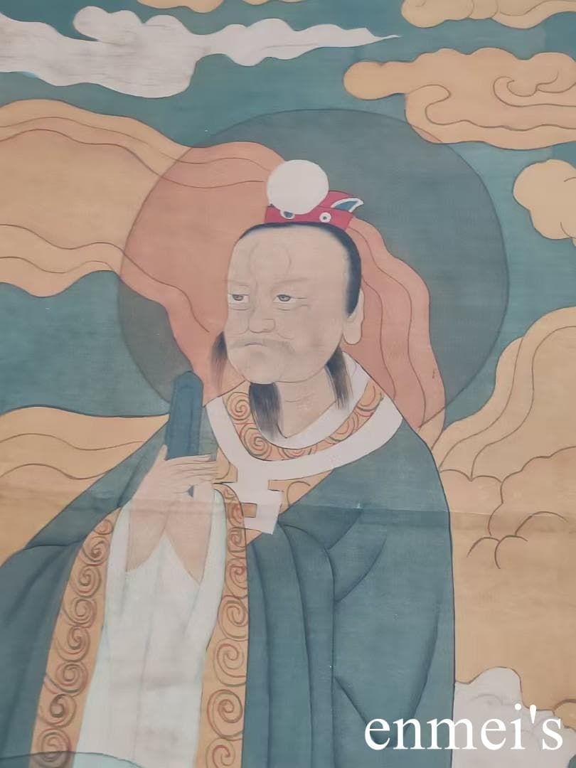中国古美術・純手描き大六尺中堂神仙图・人物画・丁観鵬印款・