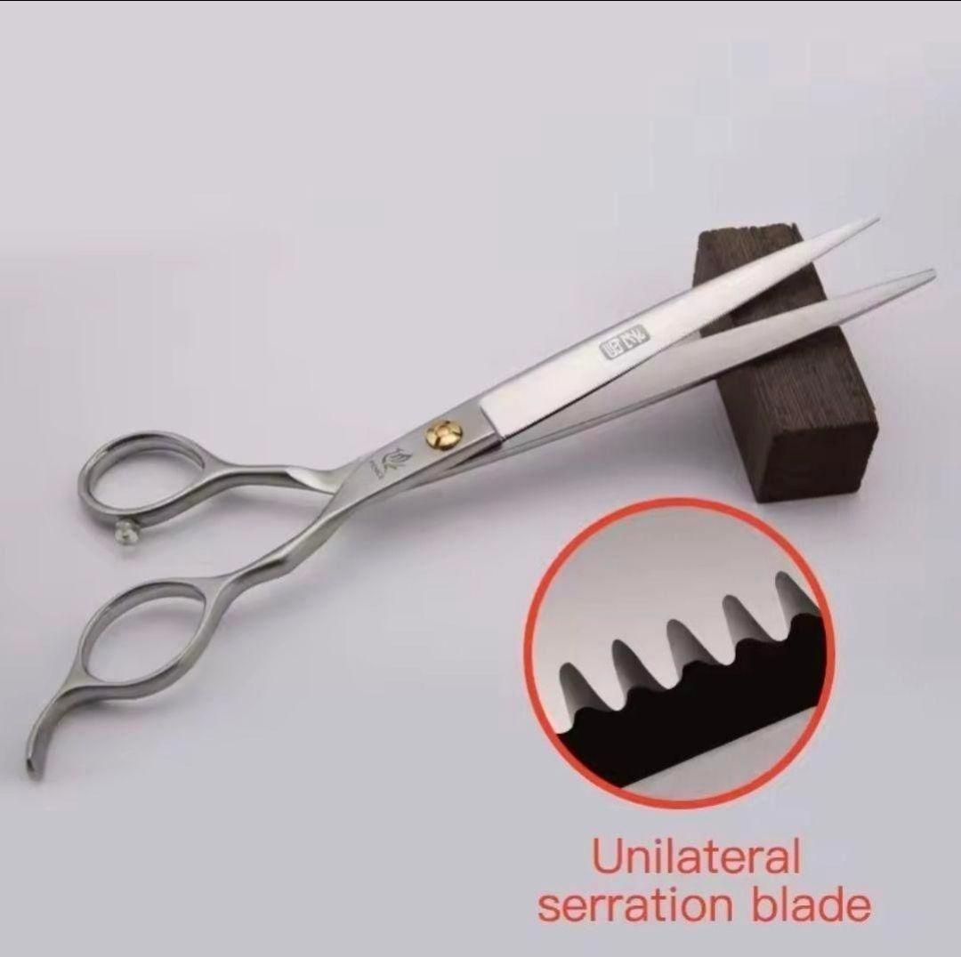 新品☆フェニーチェ ストレートシザー☆ギザ刄☆トリミングばさみ☆7.5