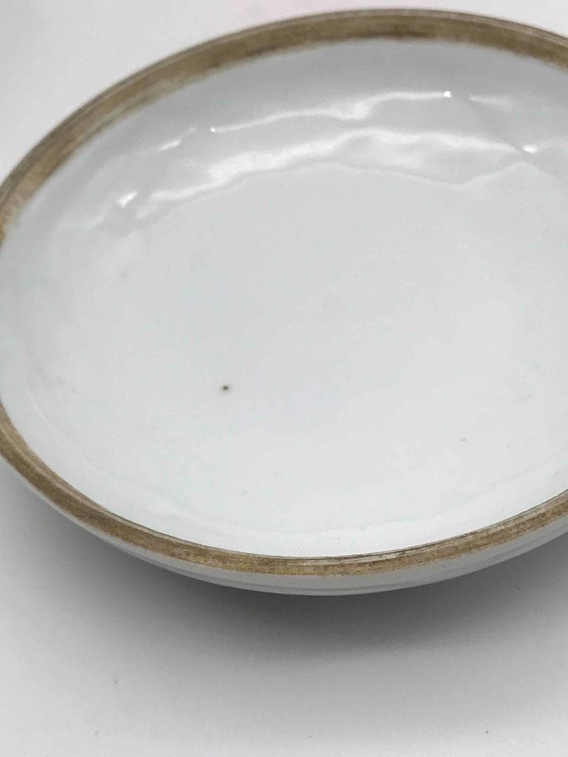 清乾隆時代 粉彩花卉吉祥鳥文香盒 印泥合子 香合 【乾隆年制】(F-45)の