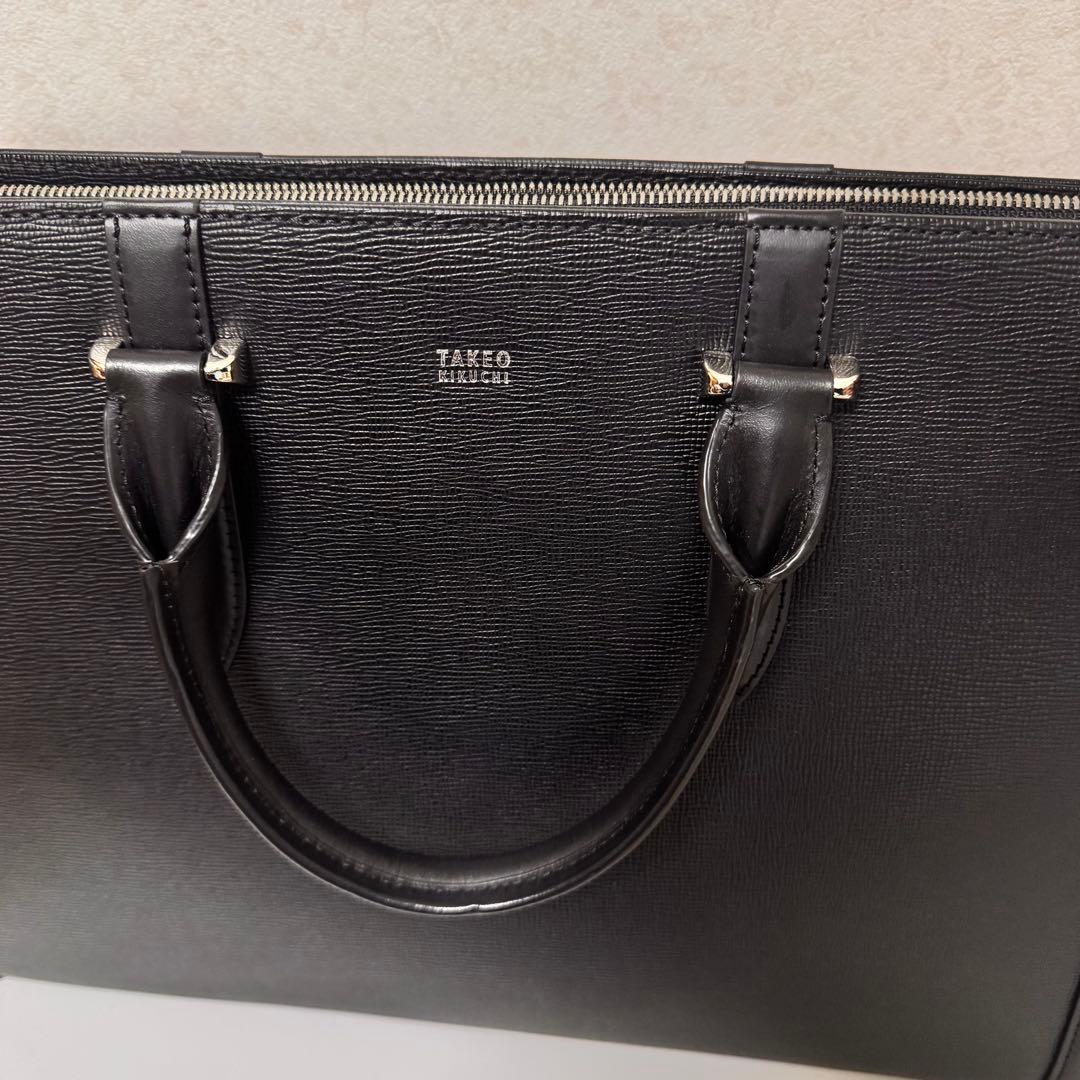 【極美品】タケオキクチ　スパーダ　ビジネスバッグ　本革　レザー A4 人気型