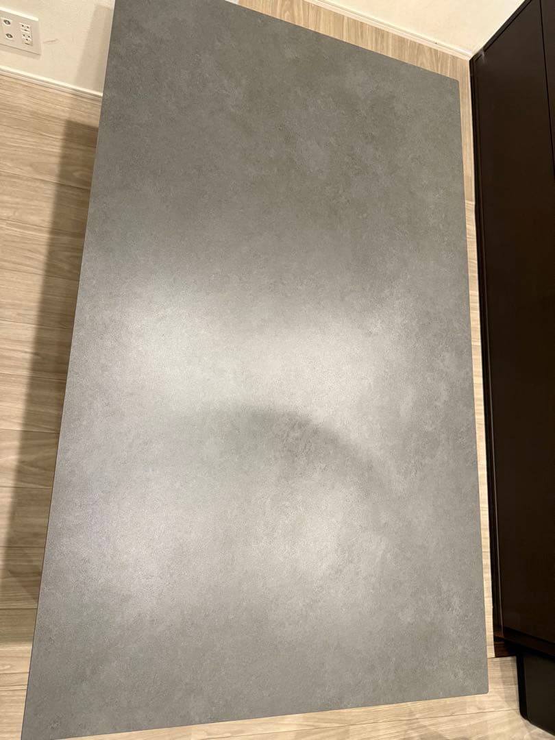 ニトリ セラミックダイニングテーブル グレー　135