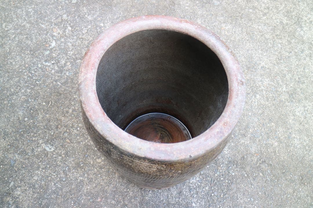 睡蓮鉢　金魚鉢　メダカ鉢　縦長中サイズ①