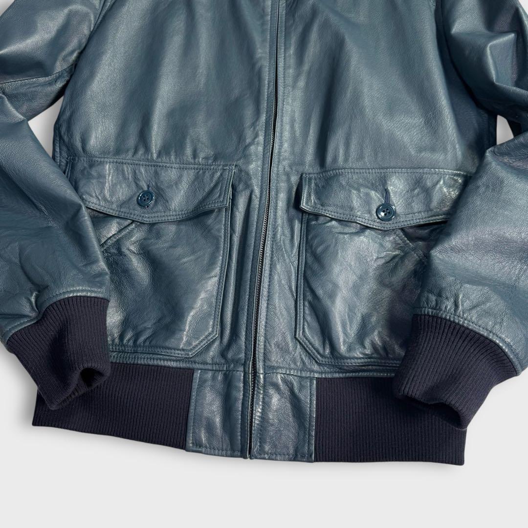 ヒステリックグラマー レザー ライダース ネイビー ヒステリック