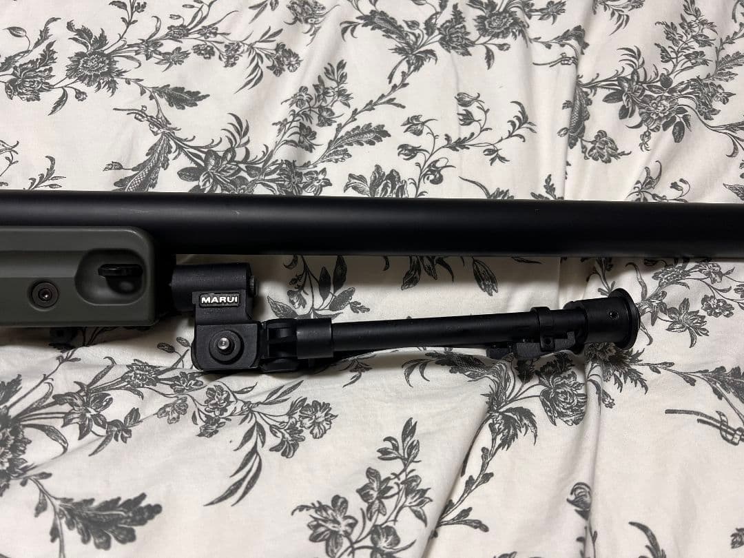 東京マルイ L96AWS ODストック バイポッド マウントレール スコープ付き