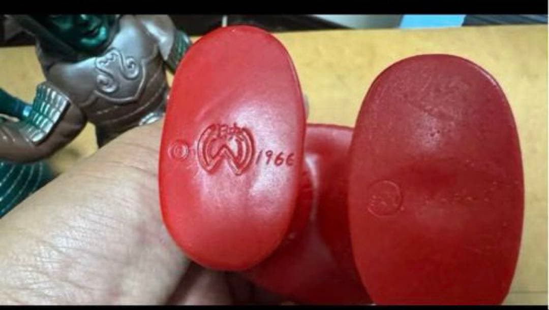 激レア1966年刻印有り　当時物？大魔神フィギュア 3体セット20センチ程