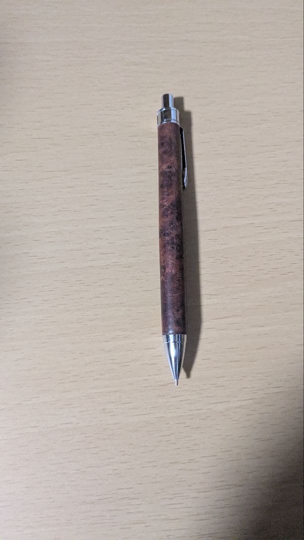 工房楔 花梨ちぢみ杢 トラ杢 ペンシル楔 0.5 シャーペン 木軸ペン 木軸