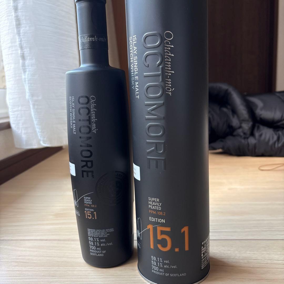 Octomore 15.1 700ml ウイスキー　未開封　最終値下げ Octomore 15.1 700ml ウイスキー 未開封 最終値下げ Octomore 15.1