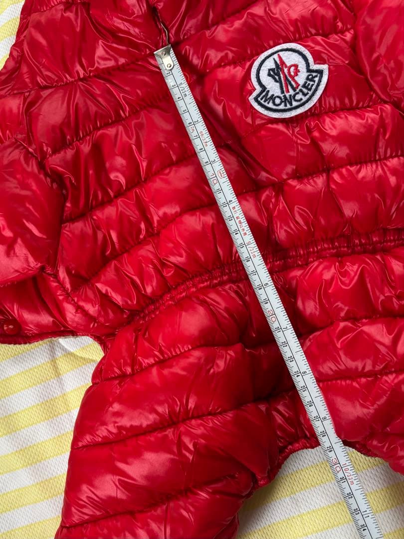 MO-NCLER 犬用ダウンジャケット 赤