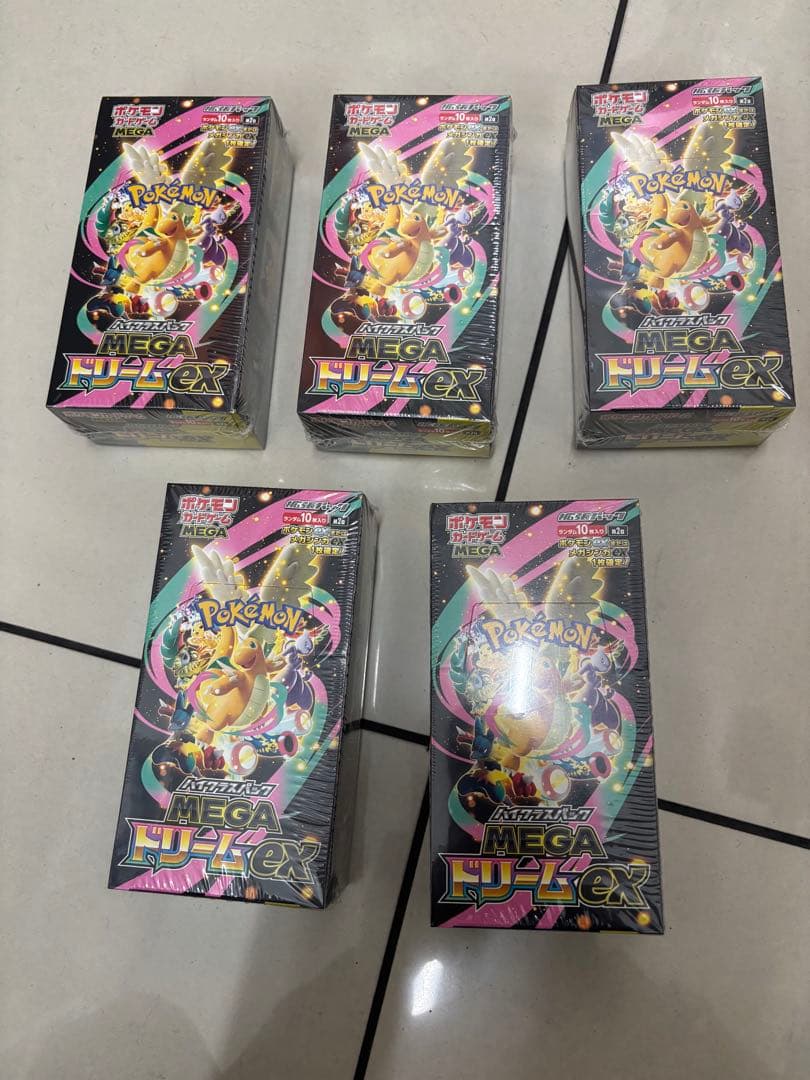 ポケモンカードメガドリームex5box