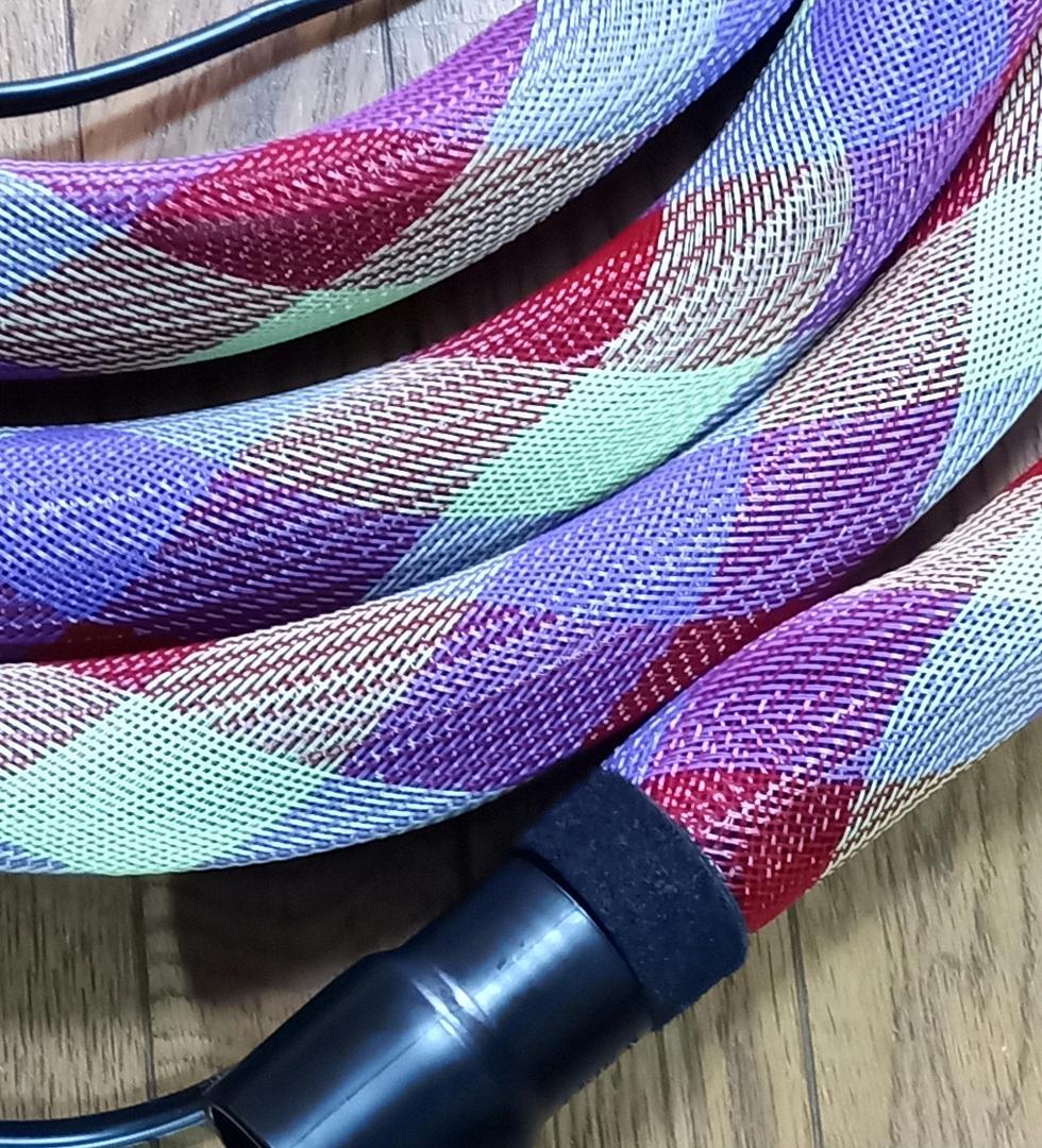 マキタ集塵機用スパイラルホース 内径28x5m赤黄紫色カバー付! 割れ