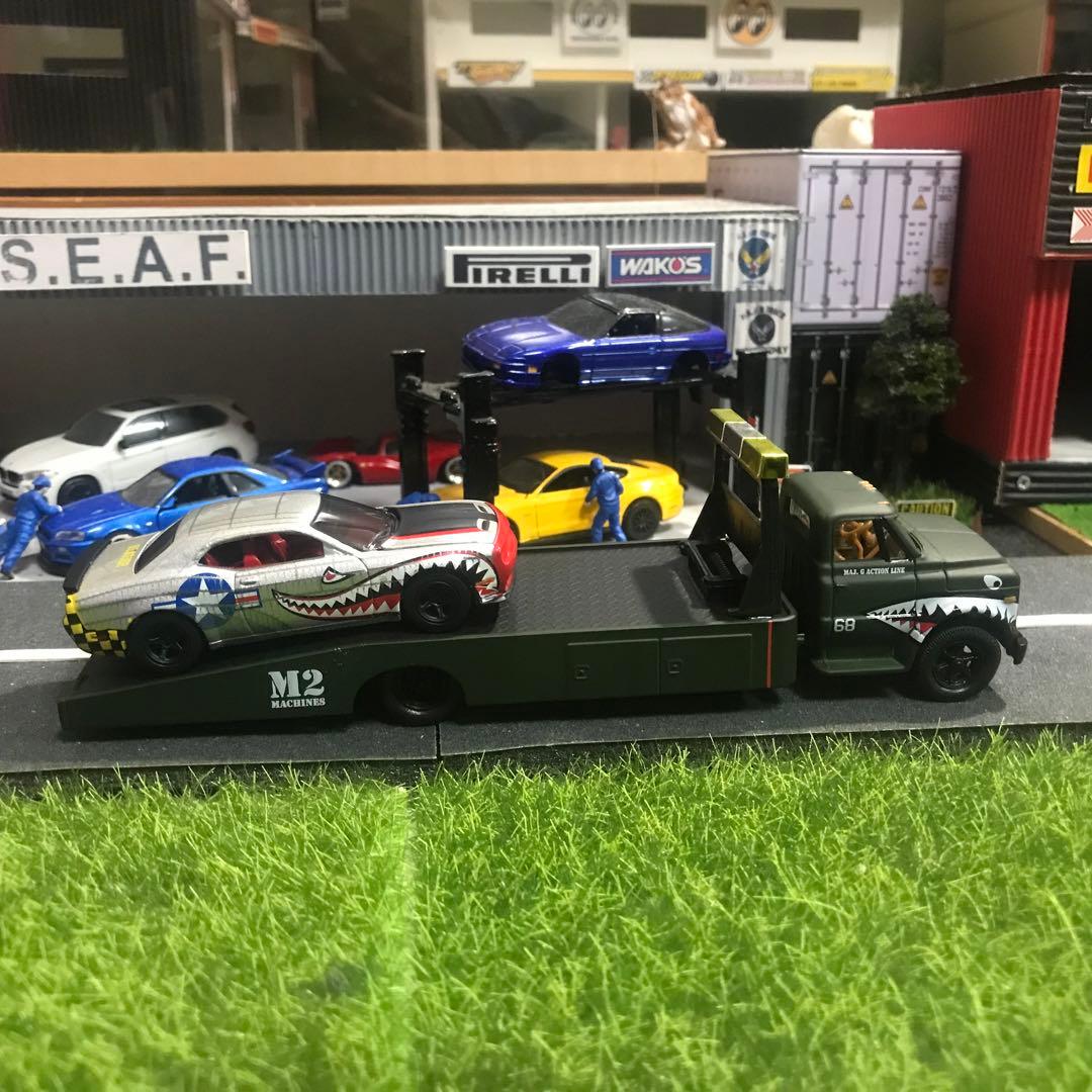 M2 シボレー C60トレーラー ダッジ チャレンジャー シャークスタイルセット
