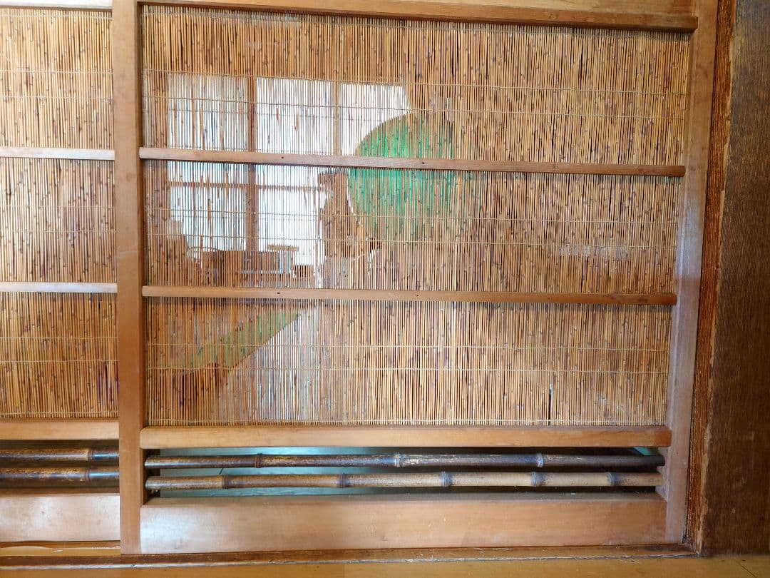 簾戸（すど）夏障子 葦戸（よしど） 2枚 古民家 R-048561 アンティーク