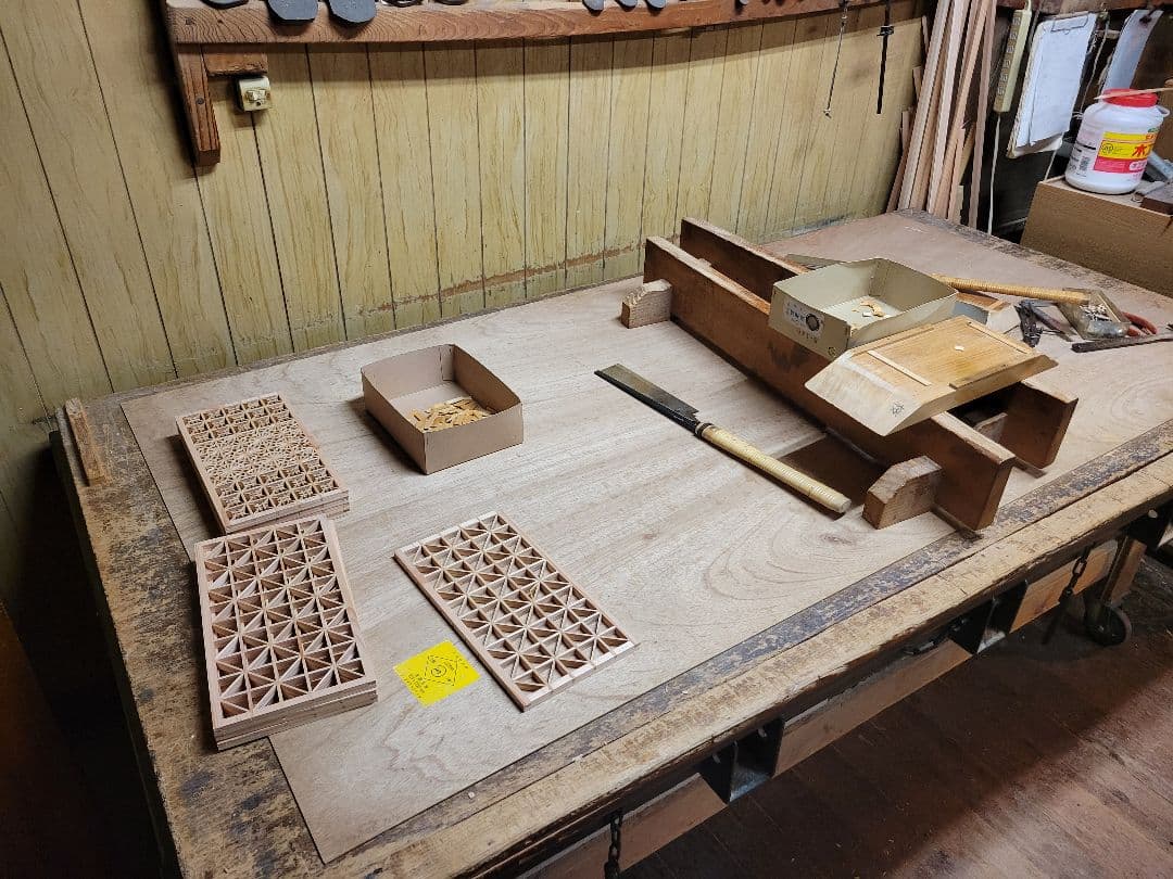 組子 組子細工 衝立 パーテーション - メルカリ