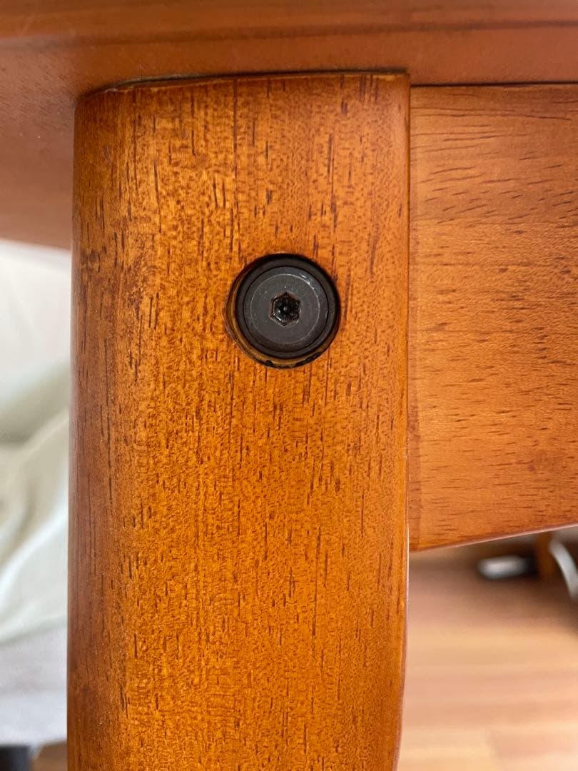 ブラウン木製ダイニングテーブルセット 美品