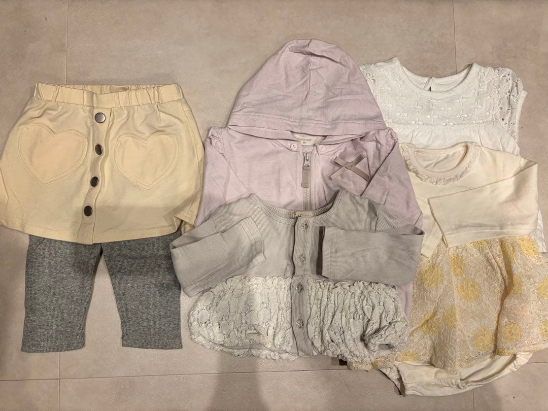 女の子　80 春〜夏　60点