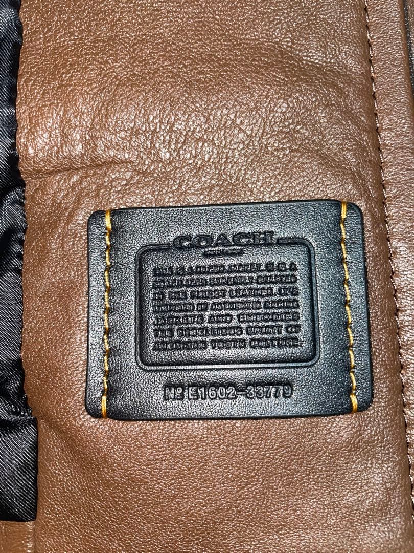 <引越前処分価格> COACH ブラウン レザー シングルライダース S 引越前処分価格> COACH ブラウン レザー シングルライダース S 引越前