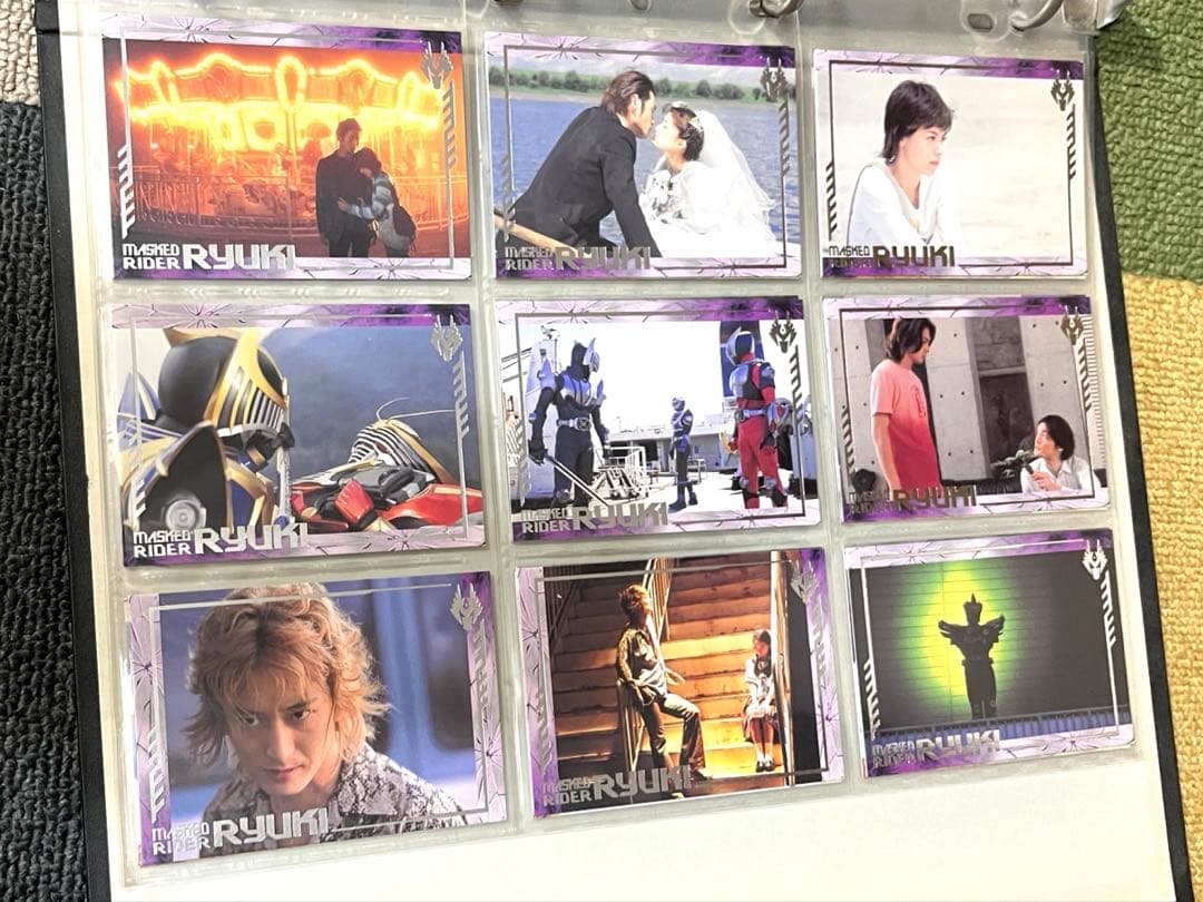 【当時物】仮面ライダー龍騎DVD全巻購入特典カードホルダー+封入トレカ