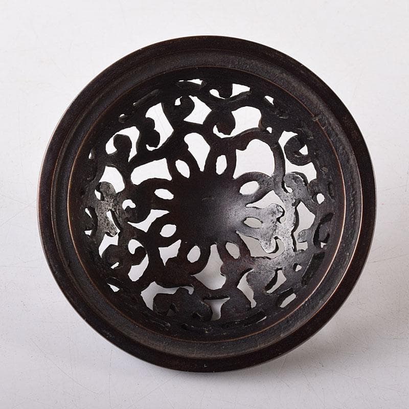 マル 様専用茶道具 釜師 根来実三作 唐銅 火屋蓋置 共箱 V R8718