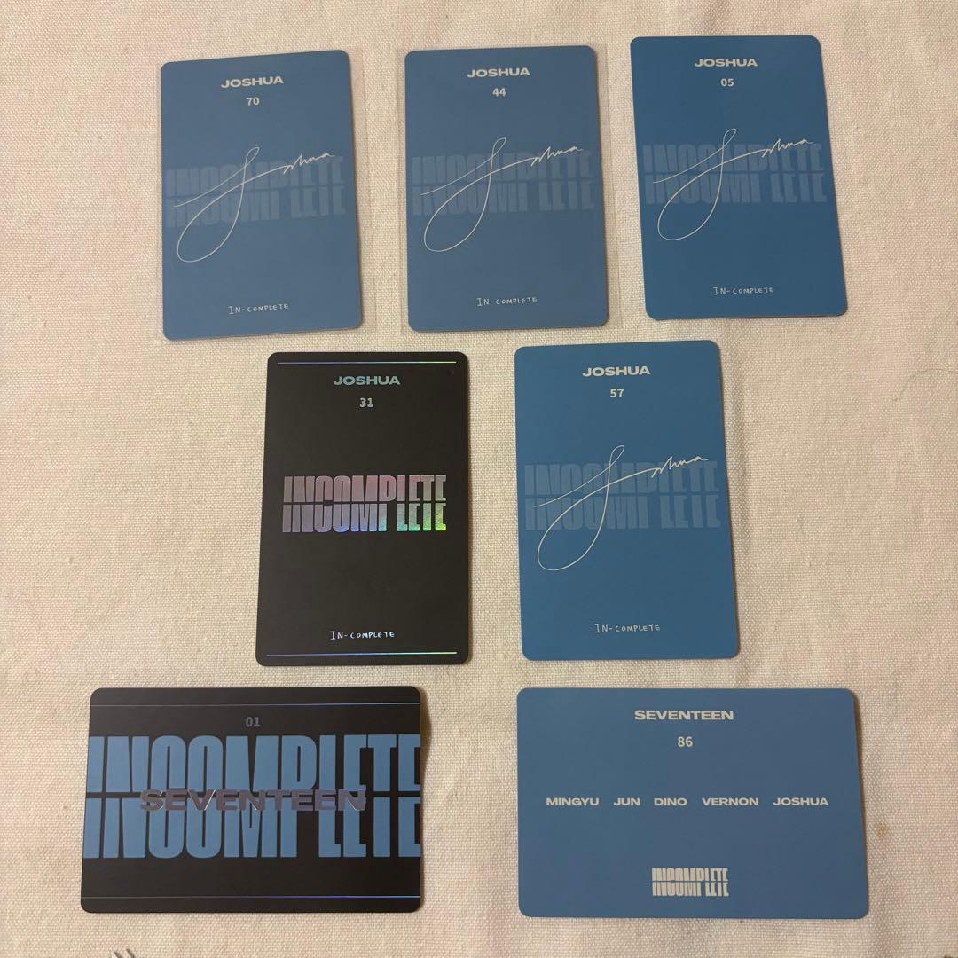 seventeen ジョシュア トレカセット incomplete - メルカリ