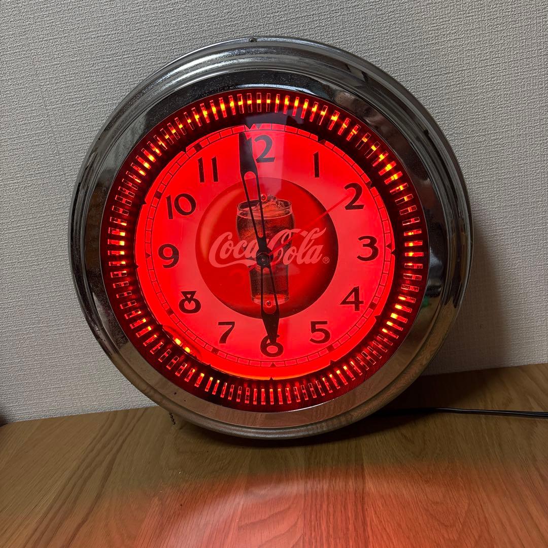 コカ・コーラ　Coca-Cola　ネオンクロック 壁掛け時計