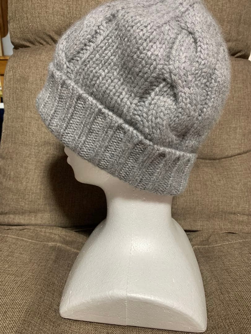 eleven 2nd カシミアウールアラン模様ニット帽