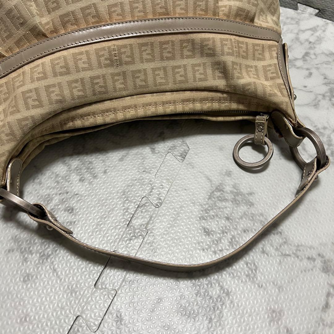 フェンディ シェフバッグ ズッキーノ ワンショルダーバッグ キャンバス レザー