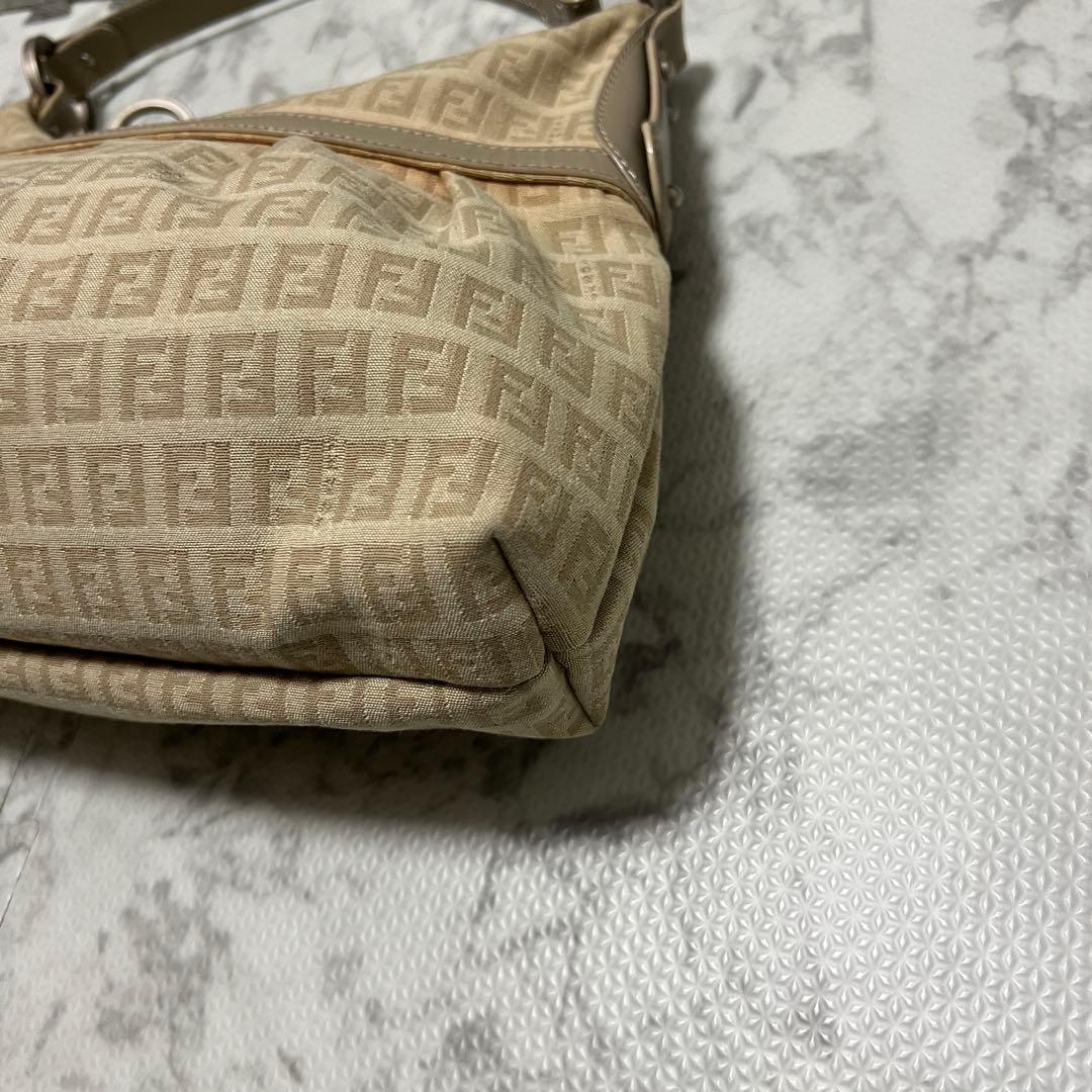 フェンディ シェフバッグ ズッキーノ ワンショルダーバッグ キャンバス レザー