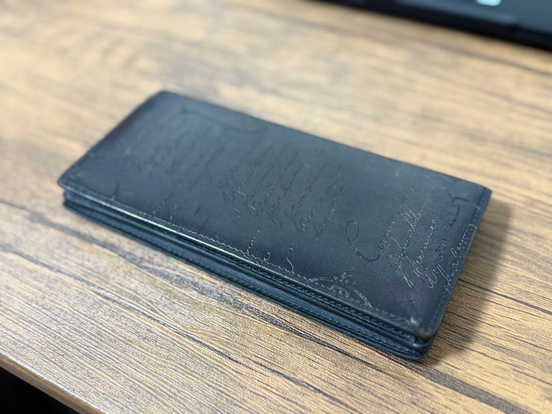 【使用歴2年】BERLUTI ブラック レザー 長財布 保存袋付き