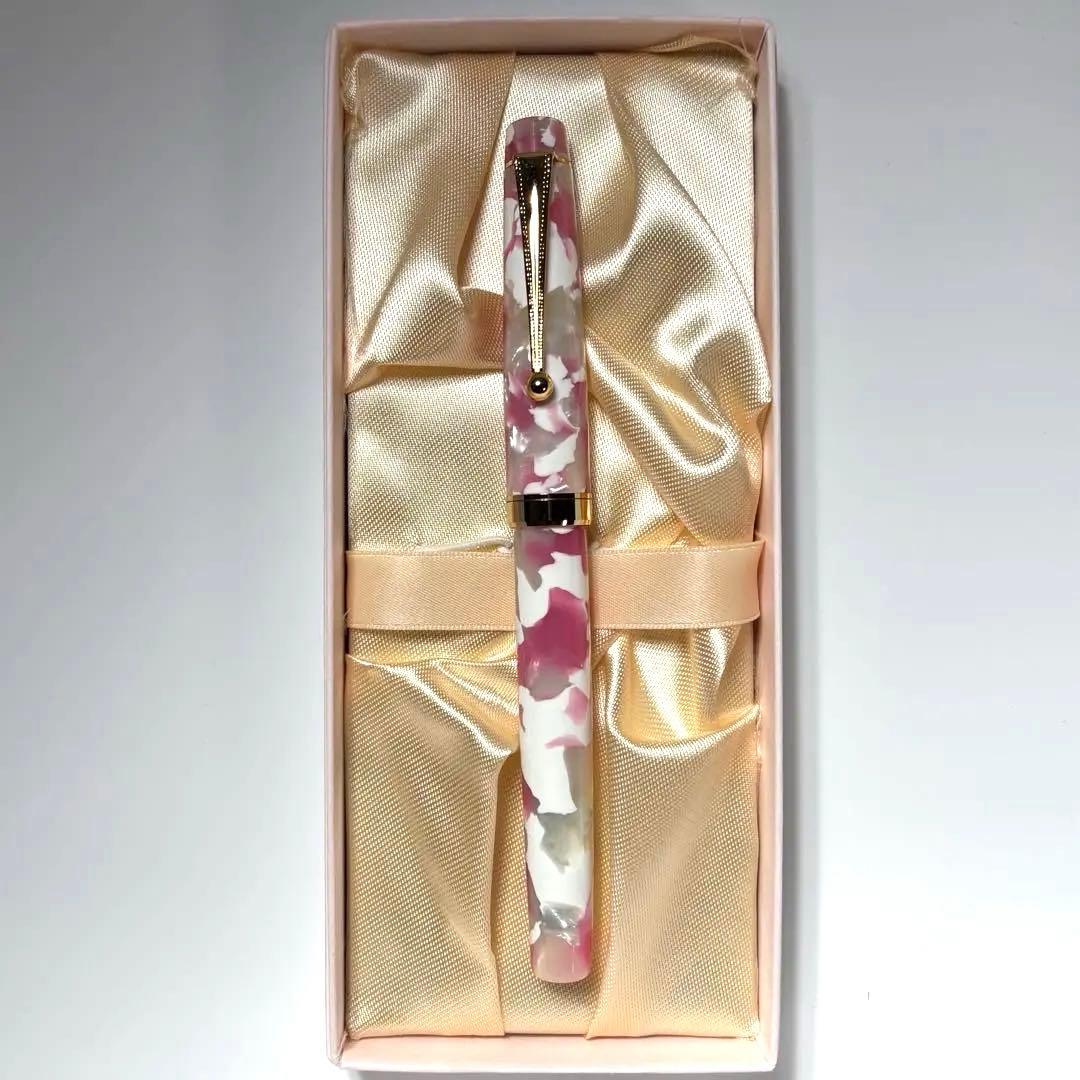 新品　絶版　Pent by 大西製作所 ★ 桜 万年筆 アセテート　轆轤手作り