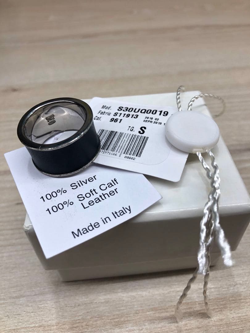 Maison Margiela 11 ブラックレザーリング