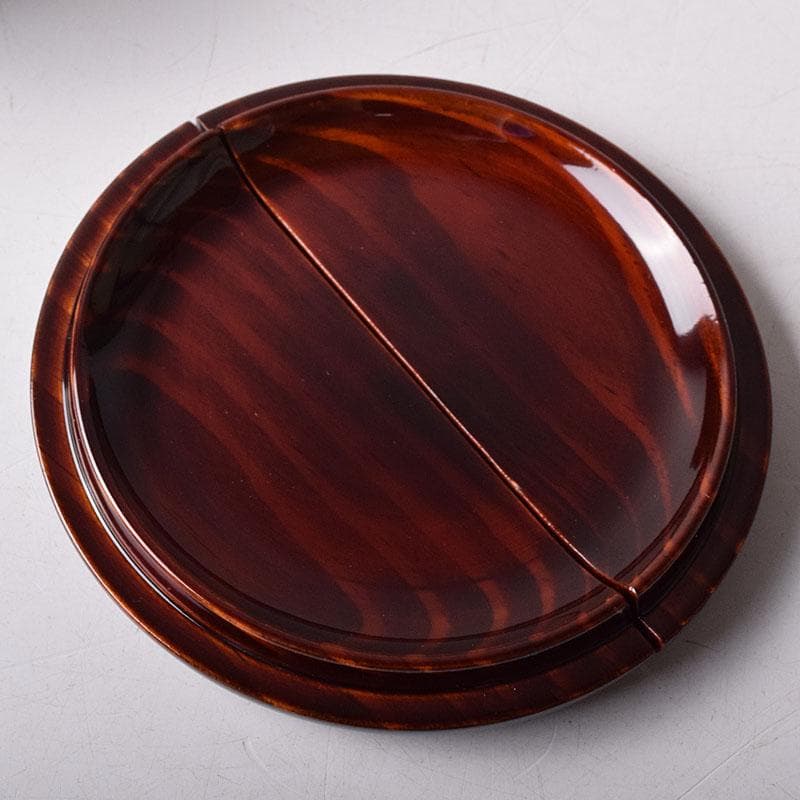 茶道具　塗師　安田春仁作　老松茶入　共箱　V　7893