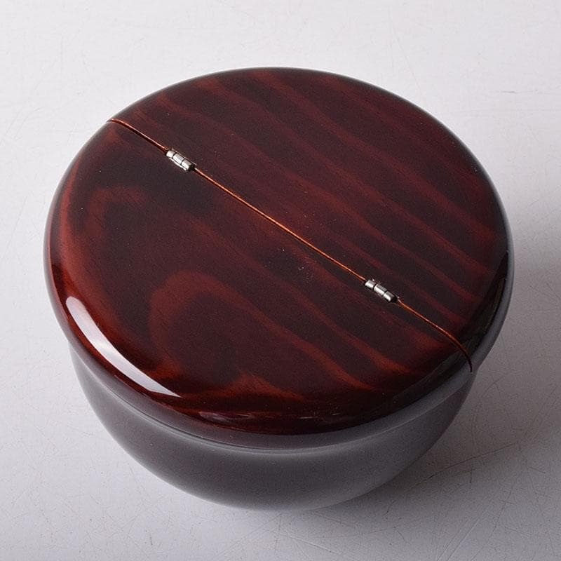 茶道具　塗師　安田春仁作　老松茶入　共箱　V　7893