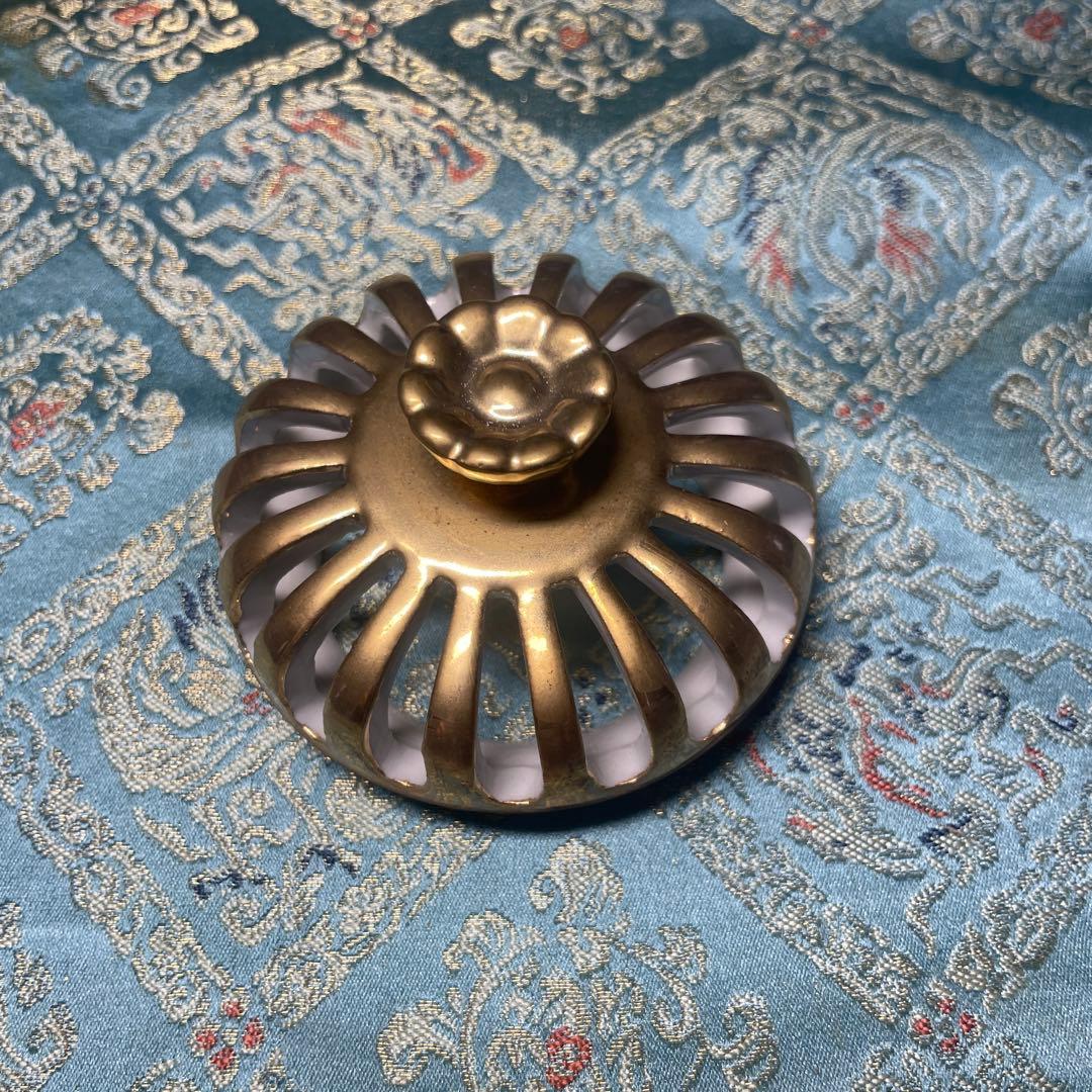 名作　九谷焼　菊仙造　床間揃　青花柄漆器香合他