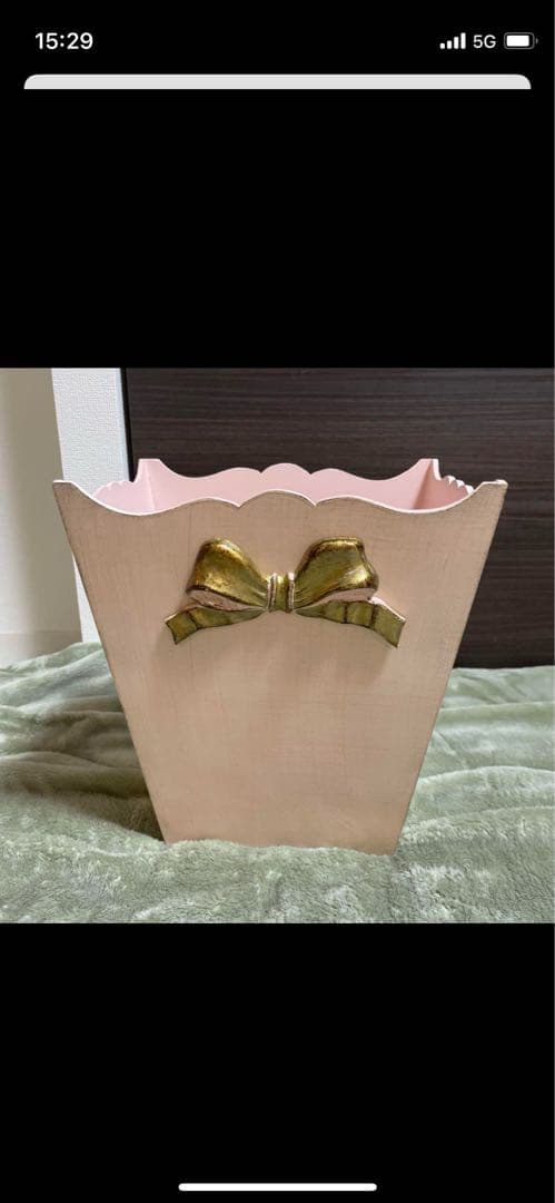 メルさん専用 木製マガジンラック 青いリボン付き メルさん専用 木製