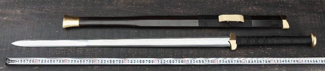 素装漢剣 古兵器 武具　刀装具　日本刀　模造刀 居合刀