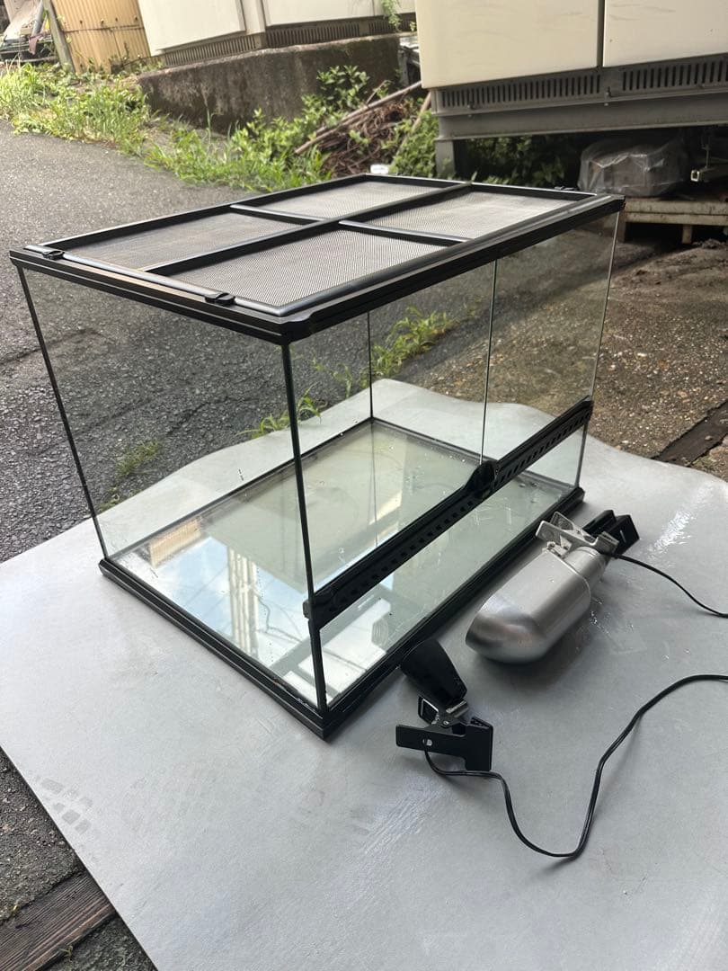 GEX グラステラリウム 6045 爬虫類 ケージ ランプソケット2種類付き！
