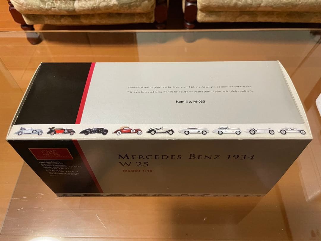 価格変更1/18 CMC メルセデス・ベンツ W25 1934年 未展示品
