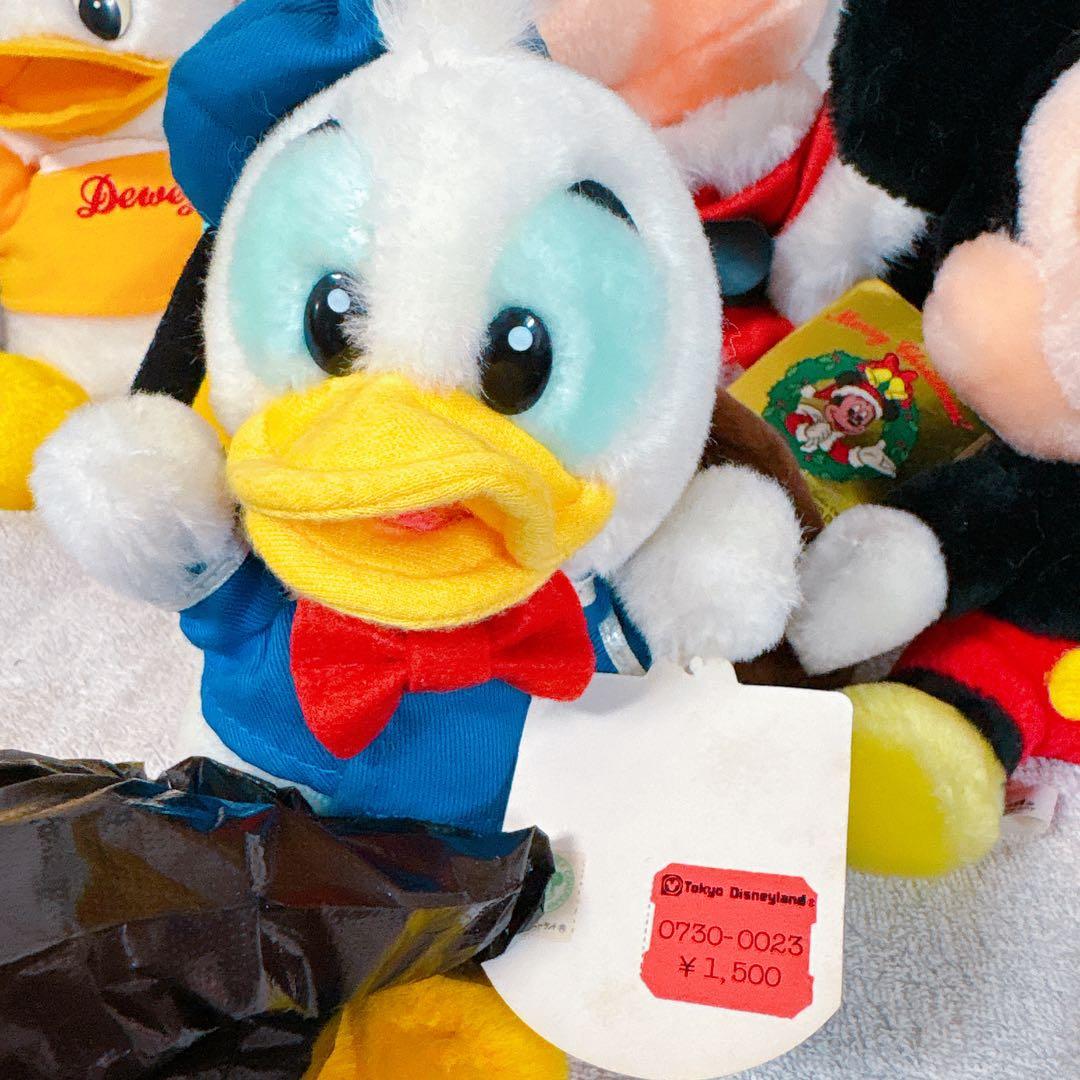 【超希少・タグ付】サンアンドスター製★レトロ サンタミッキー デューイ4点