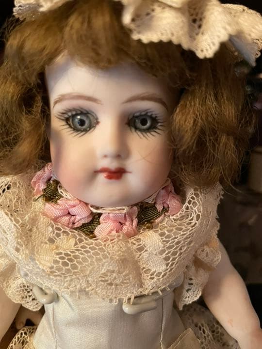 ハンドメイド ビスクドール➁ ドールスタンド付き