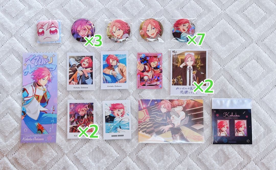 あんスタ 桜河こはく 缶バッジ いつぬい ぱしゃっつ まとめ売り