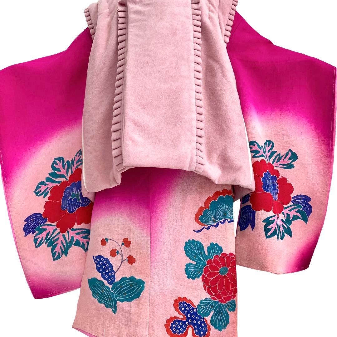 アンティーク　女の子　着物　七五三　3歳　NO6