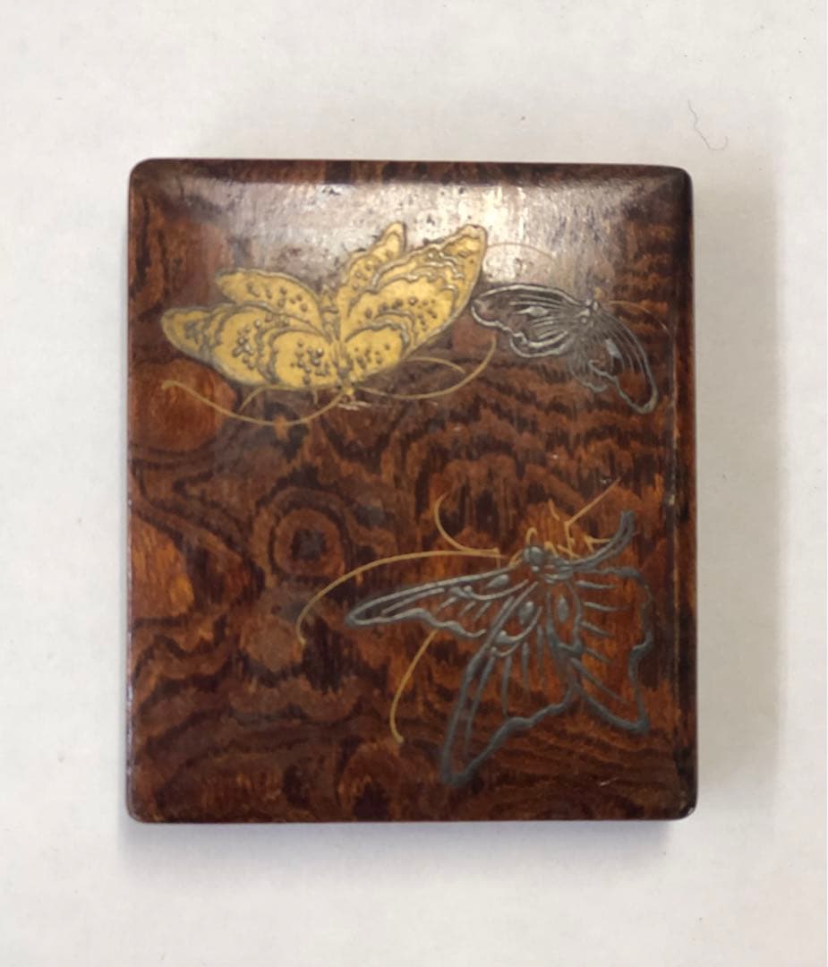 大名雛道具 金銀蒔絵 蝶図柄 長机.小鉢 木製 漆器 骨董品 揚羽蝶図柄