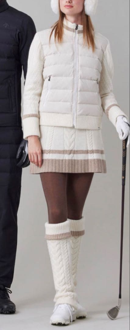 DESCENTE GOLF ケーブルニットスカート