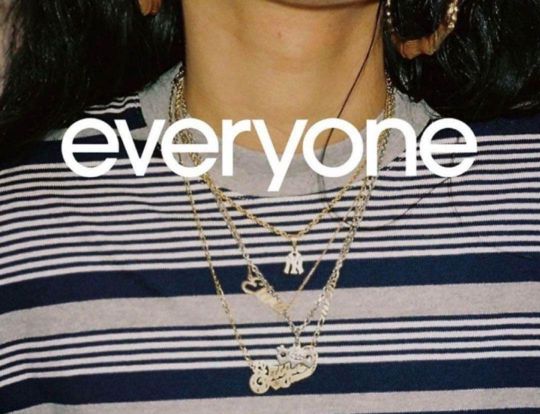 XL everyone border tee shirts xl S/S Boder T-Shirt (NAVY × WHITE