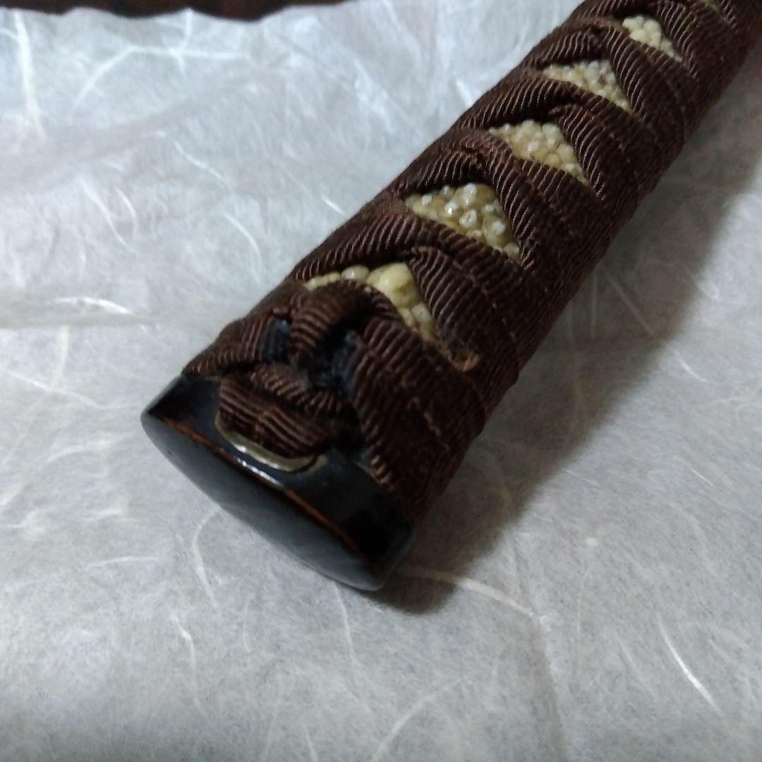 【値下げ】武具　柄前　長さ21.5cm　刀、長脇差用　縁頭、目貫等１作物　花鳥図