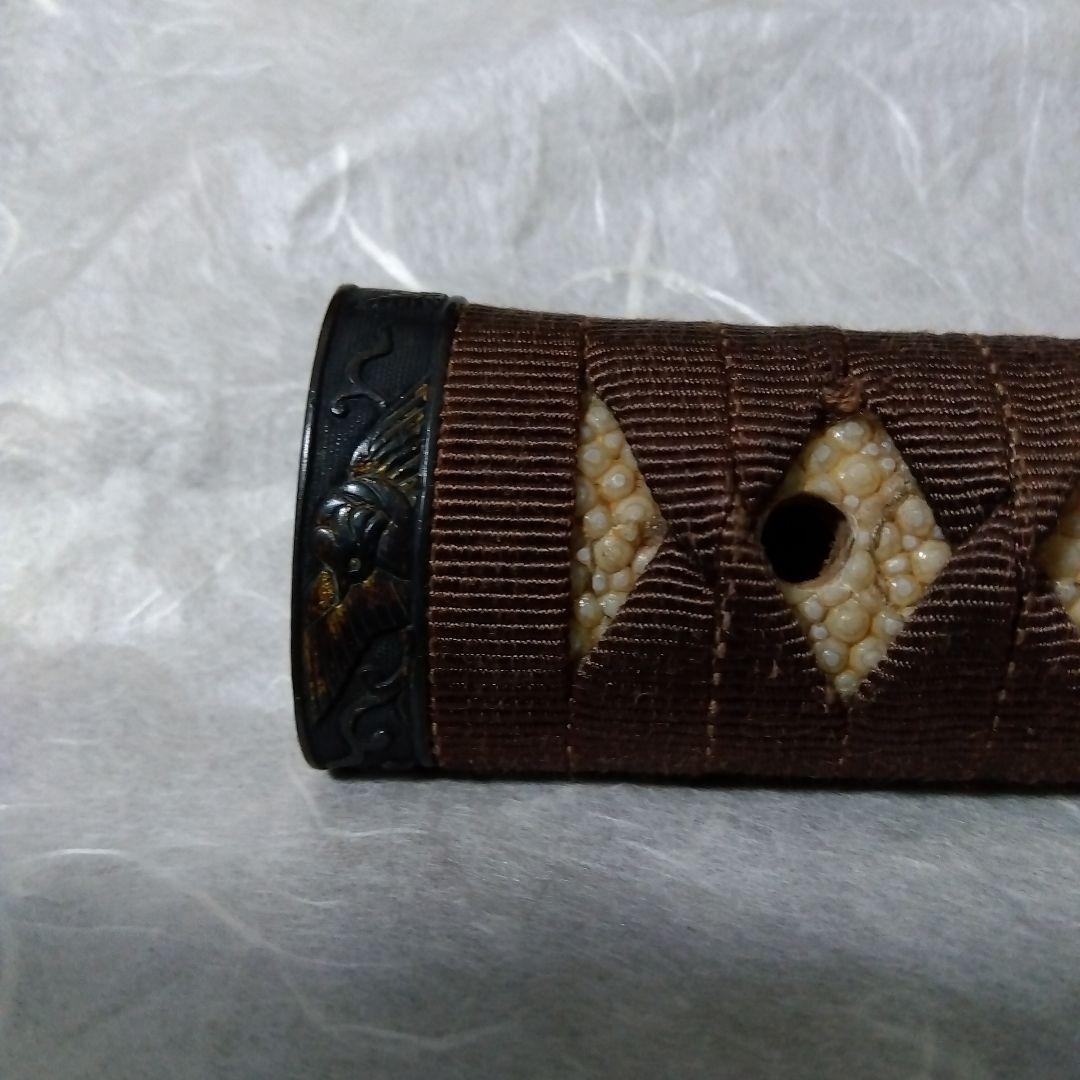 【値下げ】武具　柄前　長さ21.5cm　刀、長脇差用　縁頭、目貫等１作物　花鳥図