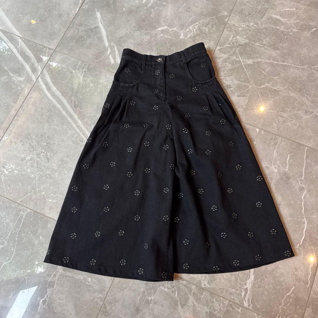 CHANEL 花模様キュロット 34 短くお直し済み コレクション