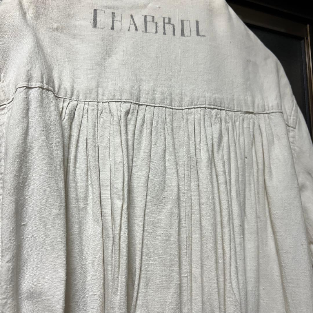 30s 40s フレンチヴィンテージ リネンコート アンティーク フランス